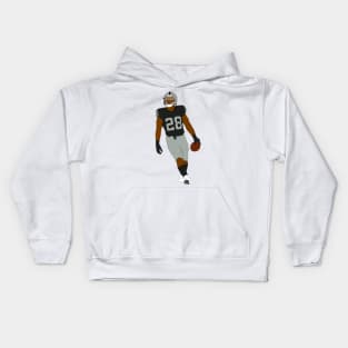 Silver and Black Kids Hoodie